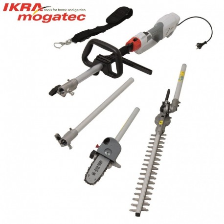 Electric Telescopic Hedge Trimmer & Pruner 1000W Ikra Mogatec ITHK 1000 2in1