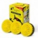 Premium Drill Brush For Professional Cleaning 3pcs. - Medium Soft, Yellow, 13 cm