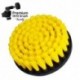 Premium Drill Brush For Professional Cleaning - Medium Soft, Yellow, 13 cm