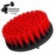 Premium Drill Brush For Professional Cleaning - Stiff, Red, 13 cm