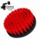 Premium Drill Brush For Professional Cleaning - Stiff, Red, 13 cm