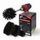 Premium Drill Brush For Professional Cleaning 5pcs.- Ultra Stiff, Black, 13 cm